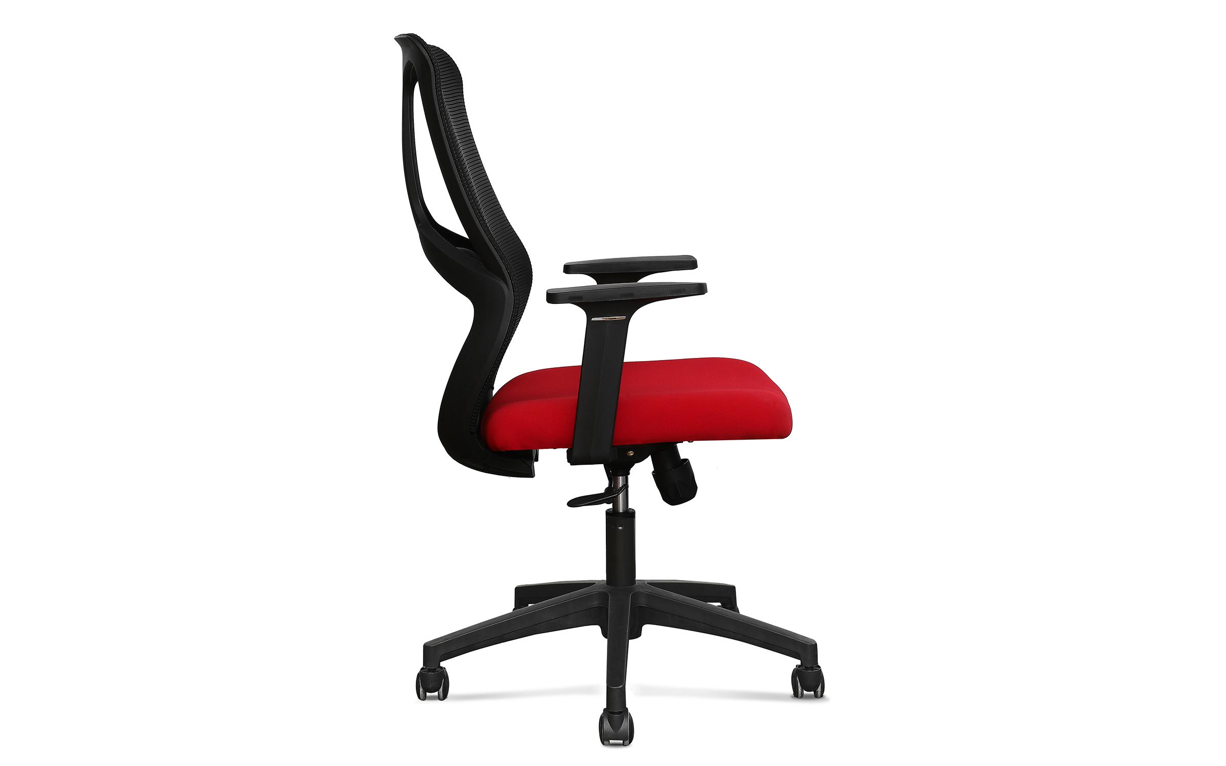 Καρέκλα γραφείου Miler, μαύρο + κόκκινο  2